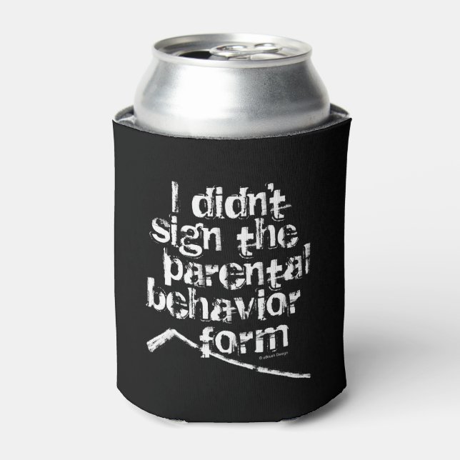 Hockey Parental Behaviour Form Can Cooler (Can Front)
