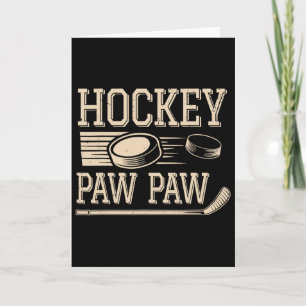 Hockey Paw Paw - Hockey Player Retro Vintage Card