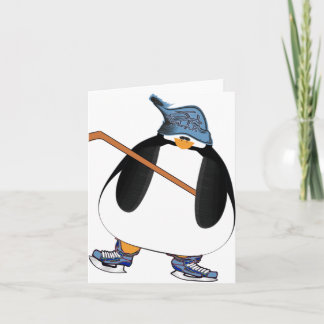 Hockey Penguin Card