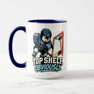 Hockey Penguin Top Shelf Mug
