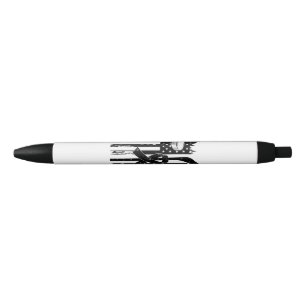 Hockey Pink Ribbon Breast Cancer Awareness Sport L Black Ink Pen