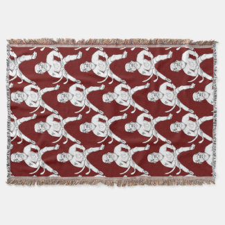 Hockey Pit Bull Throw Blanket