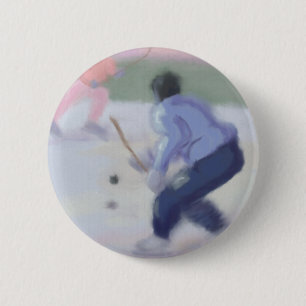 Hockey Play 2 Inch Round Button