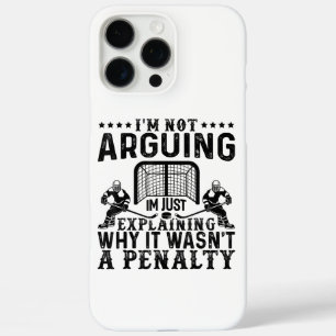 Hockey Player Arguing Gift Funny Hockey iPhone 16 Pro Max Case