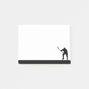 Hockey Player Athlete Sport Silhouette Post-it Notes
