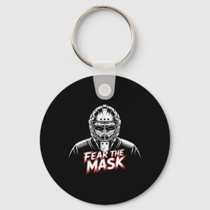 Hockey Player Halloween Penalty Box Hockey Goalkee Keychain