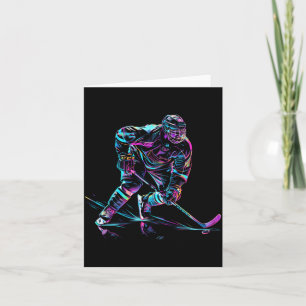 Hockey Player Ice Hockey Performance Card