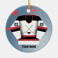 Hockey Player Jersey Ornament