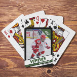 Hockey Player Keepsake On Vibrant Green Black Playing Cards<br><div class="desc">Introducing our "Black Green Ice Hockey Jersey Number Playing Cards" – a sleek and personalized addition to your gaming repertoire that seamlessly combines the intensity of hockey with the thrill of every hand dealt! This deck of playing cards is not just for games; it's a customizable celebration of the sport,...</div>