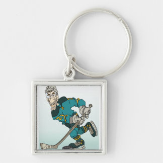 Hockey Player Keychain