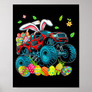 Hockey Player Kids Costume Easter Hunting Colourfu Poster