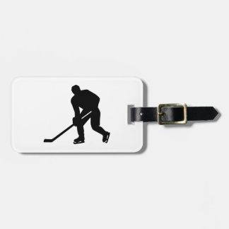 Hockey Player Luggage Tag