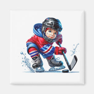 Hockey Player Magnet  
