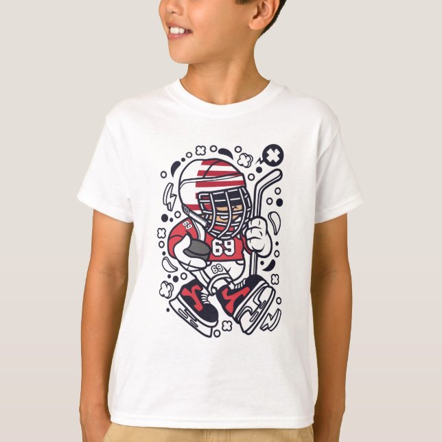 HOCKEY PLAYER  T-Shirt (Front)