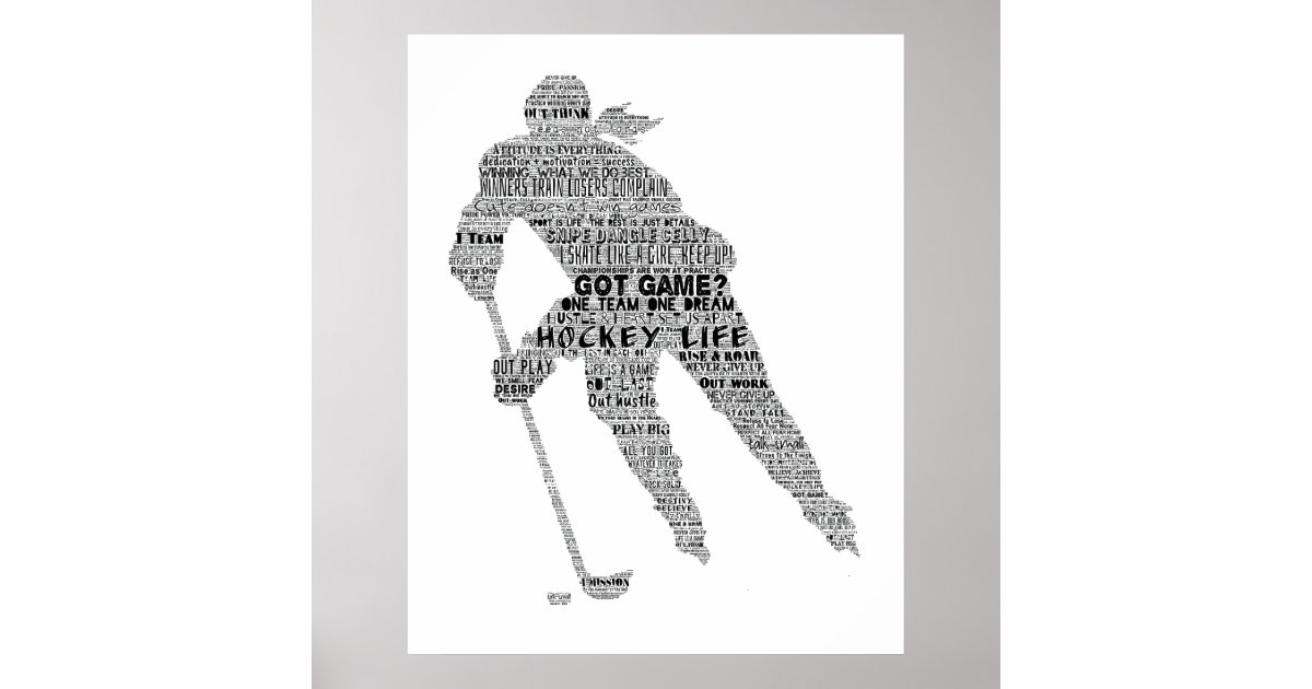 Personalized Ice hockey gift ice hockey gifts for him Players Coach gift  ideas Gift for Him - Word Art Portrait Buy Cheap