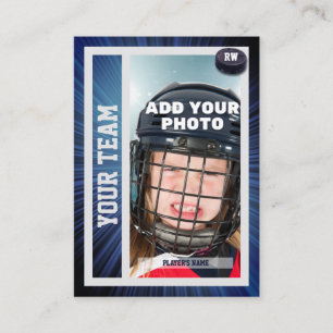 Hockey Player Trading Card Souvenir   Blue Rays