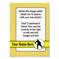 Hockey Player Trading Card Template Poster