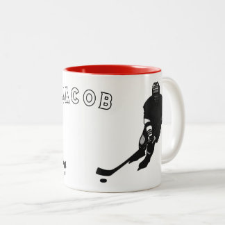 Hockey Player Two-Tone Coffee Mug