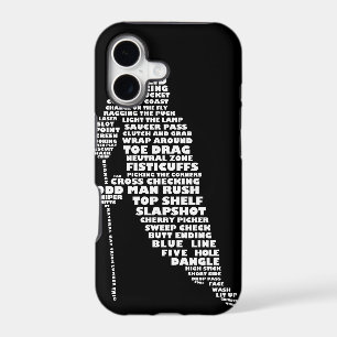 Hockey Player Typography Design iPhone 5 Case