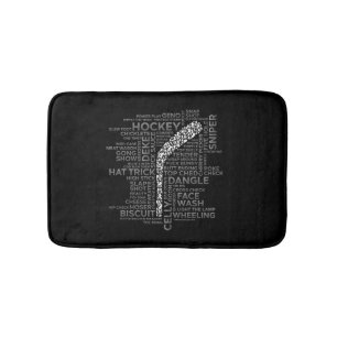 Hockey Players and Slang Bath Mat