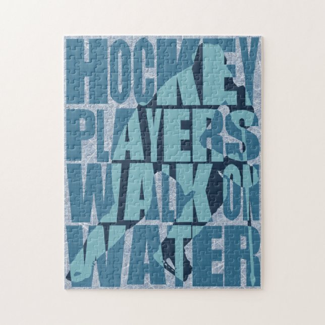 Hockey Players Walk On Water Jigsaw Puzzle (Vertical)