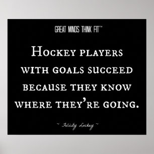 Hockey Players with Goals 001 Poster