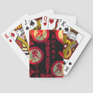 Hockey playing cards