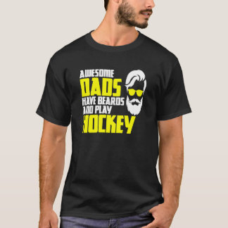 Hockey Playoff Beard Father's Day Saying Hockey Pl T-Shirt