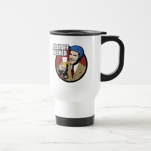 Hockey Playoff Beered Travel Mug (Right)