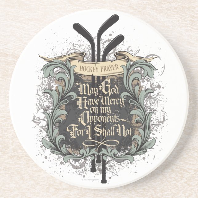 Hockey Prayer Coaster (Front)