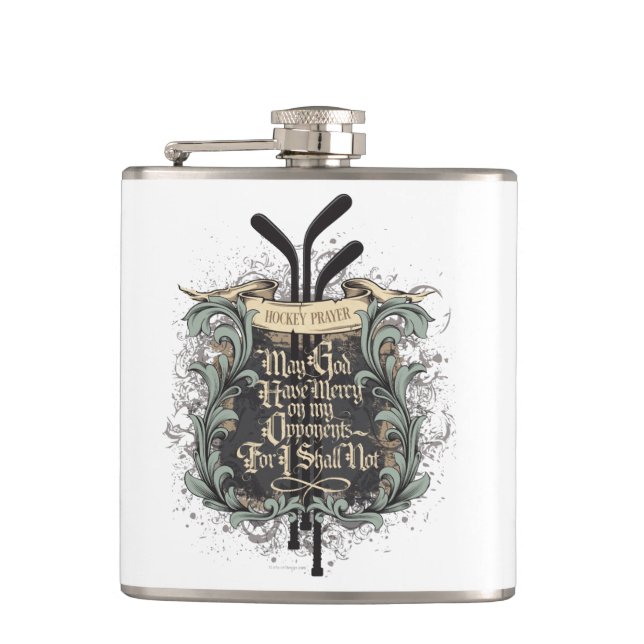 Hockey Prayer Hip Flask (Front)
