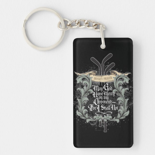 Hockey Prayer Keychain (Front)