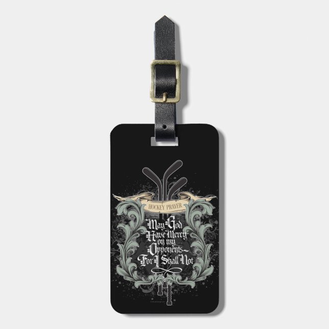Hockey Prayer Luggage Tag (Front Vertical)