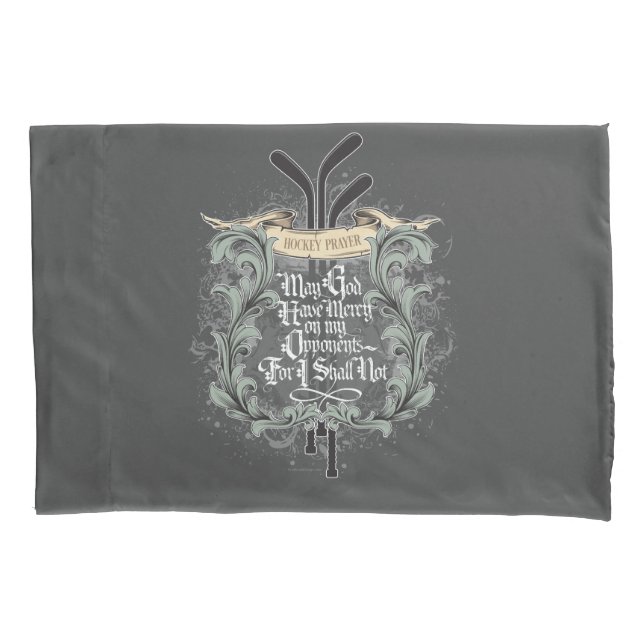 Hockey Prayer Pillow Case (Front)