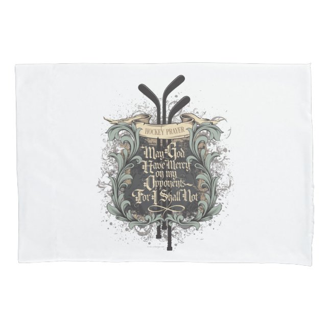 Hockey Prayer Pillowcase (Front)