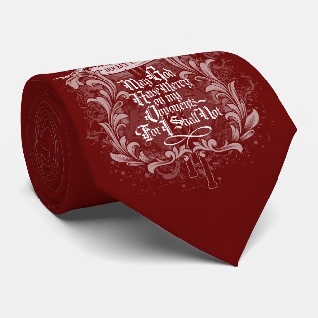 Hockey Prayer (with player number) Neck Tie (Rolled)
