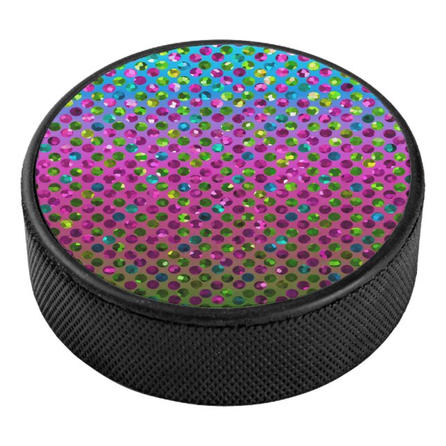 Hockey Puck Crystal Bling Strass (3/4)