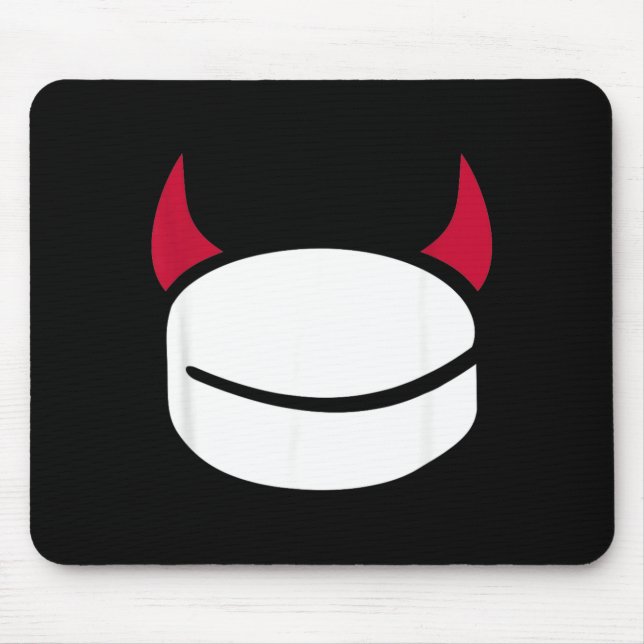 Hockey Puck Devil Mouse Pad (Front)