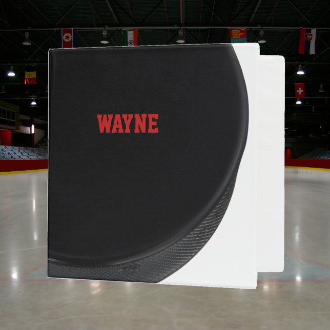 Hockey Puck Personalized Binder (Creator Uploaded)