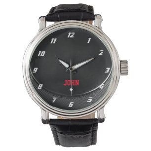 Hockey Puck Personalized Watch