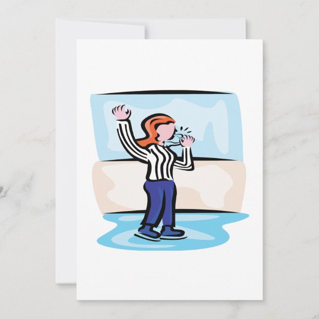 Hockey Referee Invitation (Front)