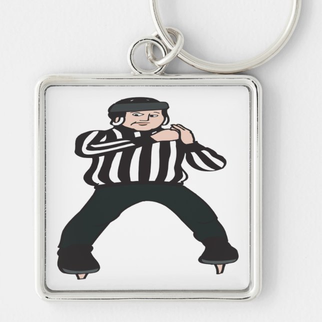 Hockey Referee Keychain (Front)