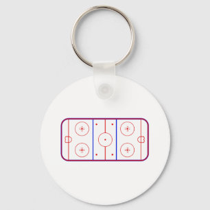 Hockey Rink Keychain