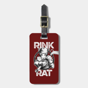 Hockey Rink Rat Luggage Tag