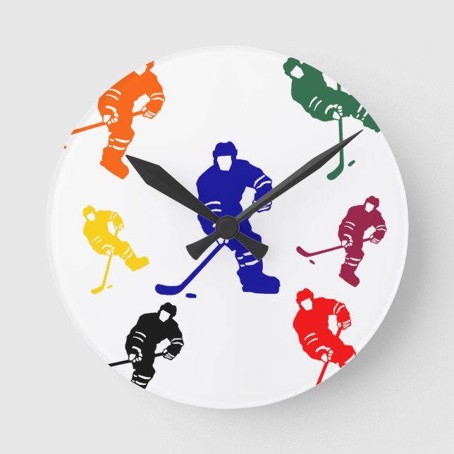 HOCKEY ROUND CLOCK (Front)