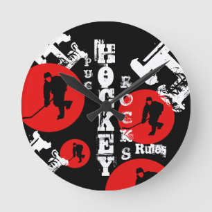 Hockey Round Clock