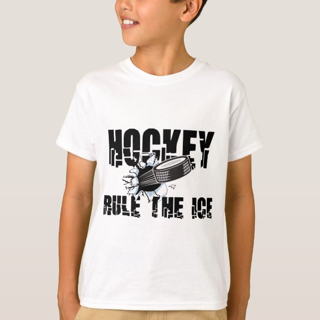 Hockey Rule The Ice T-Shirt (Front)