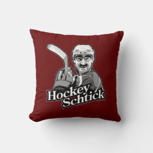 Hockey Schtick Throw Pillow