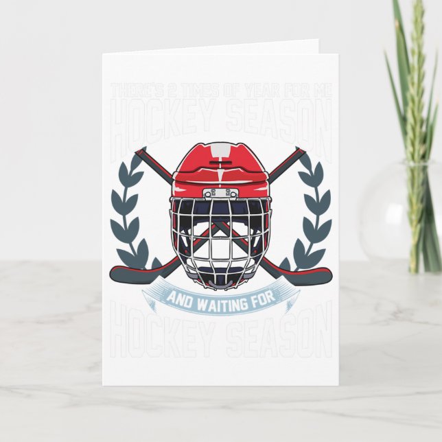 Hockey Season Ice Hockey  Card (Front)