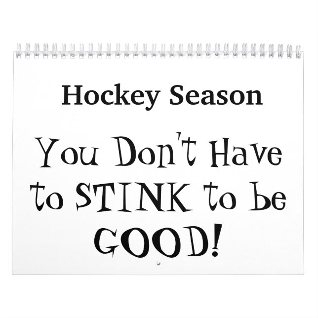 Hockey Season Poem Calendar (Cover)